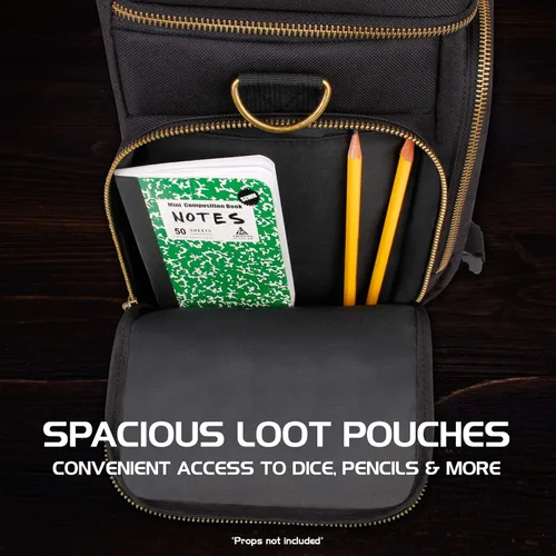 Miniatura 7 de Bolsa de ENHANCE para DnD de mesa - Bolso de aventuras de RPG para Calabozos y Dragones con almacenamiento para miniaturas, soporte para tapetes