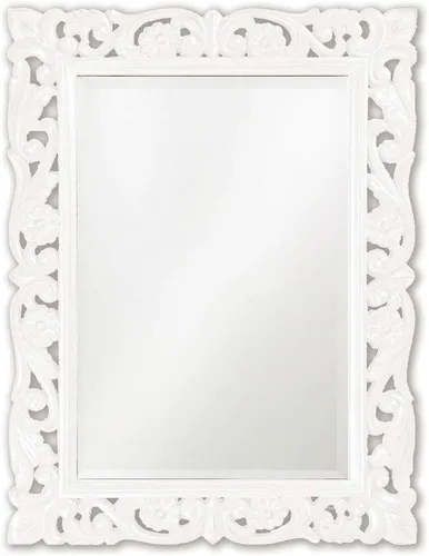 Miniatura 17 de Howard Elliott Chateau Rectangular Hanging Wall Mirror, Scroll Work Frame, Black, 31.5 x 42 Inch
