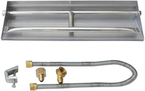 Miniatura 6 de Stanbroil - Sartén de acero inoxidable doble, para quemador y chimenea