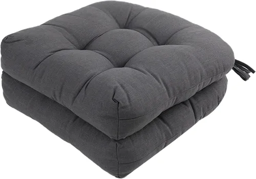 Miniatura 18 de Cojines para exteriores, 19 x 19 pulgadas, 2 unidades, también para uso en interiores, lazos de longitud completa con soporte antideslizante