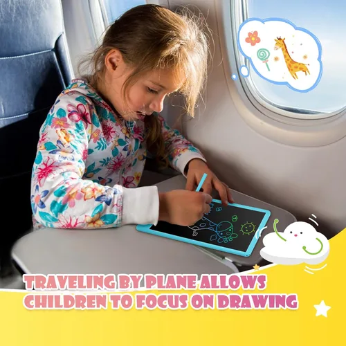 Miniatura 6 de EooCoo Juguetes para niños pequeños, regalos para niños, tableta de escritura LCD de 10 pulgadas, bloc de dibujo, libros para colorear sin desorden