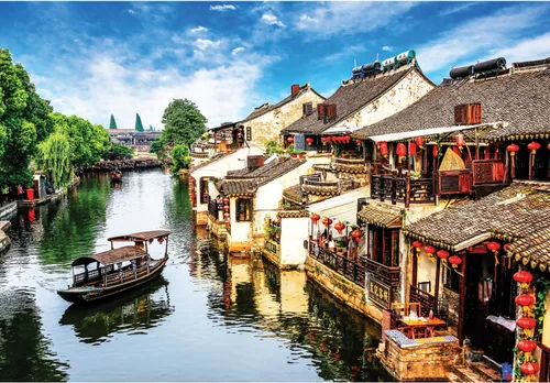 Miniatura 7 de Anatolian Puzzle - Canal de Colmar, Rompecabezas de 2000 piezas, #3953