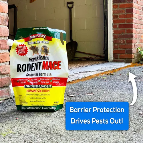 Miniatura 5 de Nature's MACE Repelente de roedores de 2.5 libras, cubre 440 pies cuadrados, repele ratones y ratas, mantiene a ratones, ratas y roedores fuera