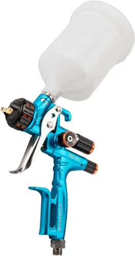 Miniatura 6 de HVLP - Pistola de pulverización de reacabado automotriz PRD-716 de 0.051 in, pistola de pintura con boquilla, azul