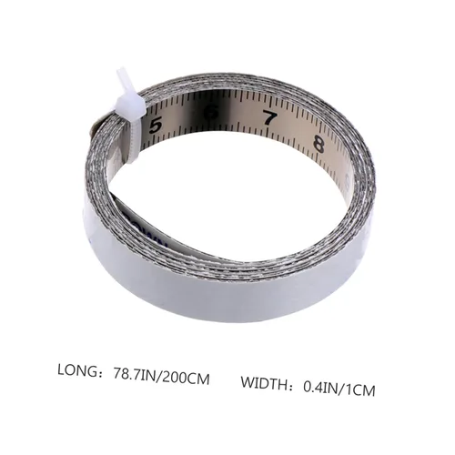 Miniatura 2 de OSALADI Regla de metal pegatinas de acero inoxidable, regla de acero inoxidable, regla de trabajo de acero inoxidable, cinta métrica, cinta métrica