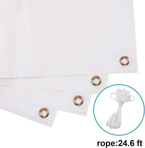 Miniatura 3 de 4 pancartas grandes de sublimación en blanco para decorar vinilo, carteles en blanco de tela Oxford de poliéster de 2 x 6 pies con cuerdas