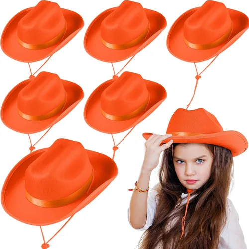 Miniatura 8 de Hercicy Sombreros de vaquero para niños pequeños, sombrero de vaquera para niños y niñas, accesorios de disfraz de bebé, suministros de fiesta