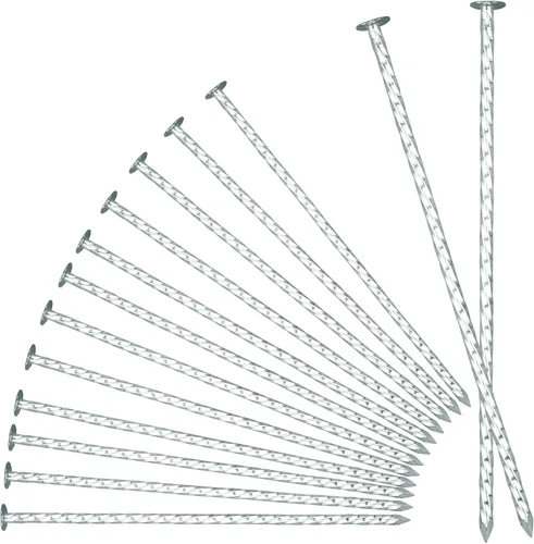 Miniatura 8 de Clavos Espirales para Paisajismo de Servicio Pesado de 8 pulgadas - Estacas de Jardín de Metal Galvanizado Sólido para Fijar Bordes de Adoquines