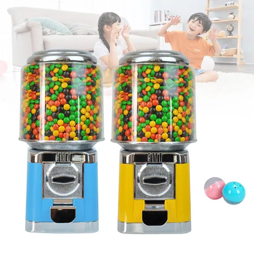 Miniatura 9 de Máquina expendedora de chicles de caramelo, máquina dispensadora comercial de caramelos, máquina dispensadora automática de chicles para el hogar