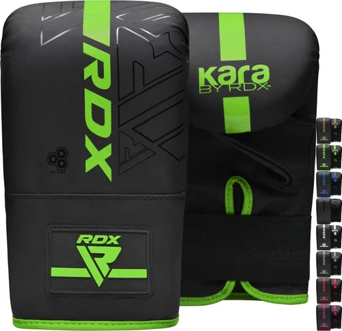 Miniatura 12 de RDX Guantes de boxeo, guantes de boxeo, piel maya, acolchado, palma ventilada, entrenamiento de boxeo pesado MMA, almohadillas de enfoque