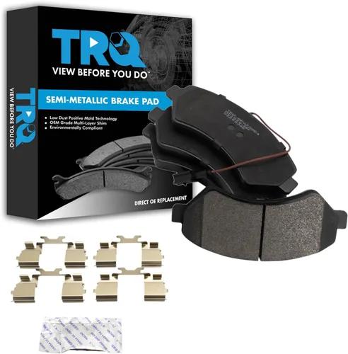 Miniatura 178 de TRQ Pastillas de freno delanteras semi metálicas compatibles con Ford Expedition 2018-2021 F-150 2018-2020 Lincoln Navigator 2018-2022