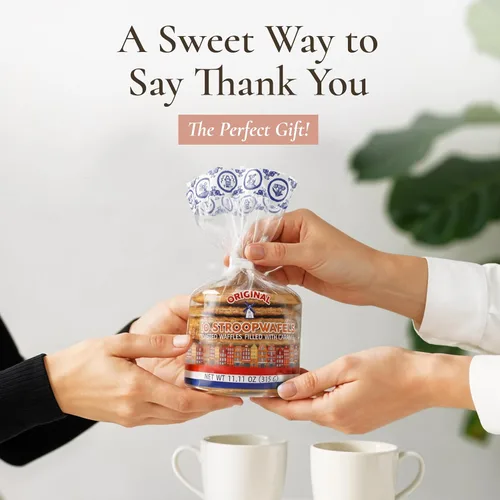 Miniatura 7 de Le Chic Patissier 30 Stroopwafels de caramelo y vainilla tostados suaves paquete de 3 (11.11 onzas cada uno) Receta original de gofres de caramelo