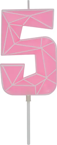 Miniatura 34 de DERVENTA Velas de cumpleaños con números grandes, 3D, color rosa, 3.7 pulgadas, decoración para tartas de fiesta, 1 pieza (número 3 rosa)