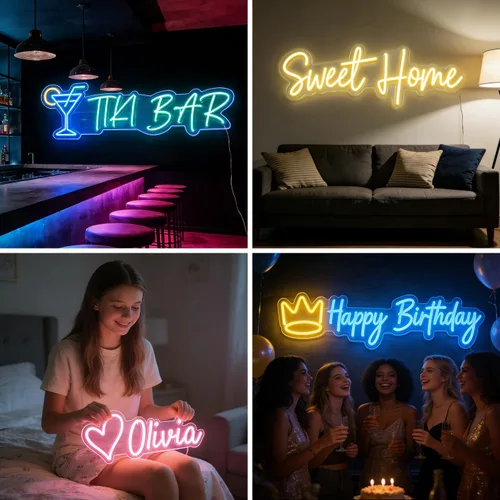 Miniatura 5 de Letreros de neón personalizados para decoración de bodas y paredes, negocios, tiendas, belleza, salón 100% Personalized, Even Lighting, Adjustable