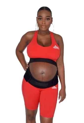 Miniatura 5 de Muscle Up Mommy Cinturón de apoyo de maternidad, banda para el vientre para mujeres embarazadas para abdomen, pélvica, cintura, dolor de espalda