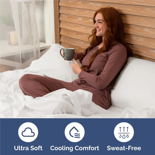 Miniatura 4 de Juego de sábanas de 4 piezas tamaño completo - Cómodas, transpirables y refrescantes - Ropa de cama de lujo hotelero para mujeres, hombres, niños