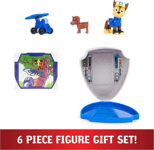 Miniatura 6 de Paw Patrol, Big Truck Pups Chase Figura de acción con dron de rescate con clip, cápsula del centro de comando y amigo animal, juguetes para niños