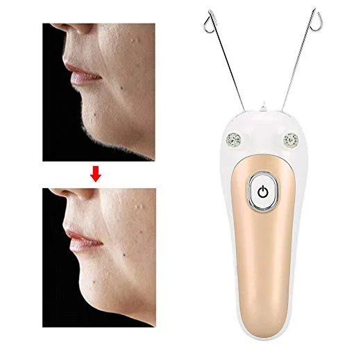 Miniatura 2 de Removedor eléctrico de pelo, depiladora de belleza para mujer, depiladora de algodón para enhebrar, afeitadora de pelo, cara, dispositivo delicado