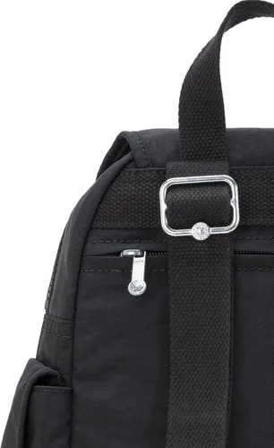 Miniatura 9 de Kipling Mochila estampada City Pack, Negro (Black Noir), Mini mochila City Pack para mujer, mochila ligera y versátil
