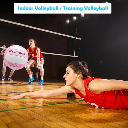 Miniatura 5 de Volleyball Official Size 5 Volleyball for Indoor Outdoor, Soft Touch Volleyballs for Adults Beach Play Pool Game Gym Training Play, Durable Design