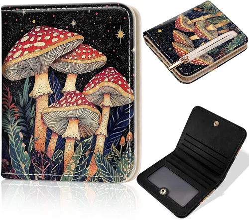 Miniatura 17 de Toughergun Billetera para Mujeres con Bloqueo RFID, Pequeña, Compacta, Bifold de Cuero de Lujo, Billetera de Bolsillo para Damas, Mini Monedero