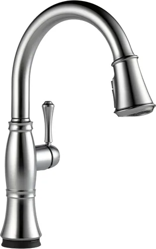 Miniatura 15 de Delta Grifo Cassidy Gold para cocina, grifos de cocina con rociador extraíble, grifo de fregadero de cocina, grifo dorado para fregadero de cocina