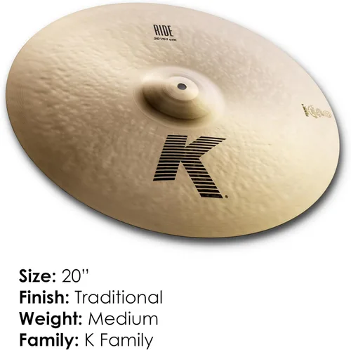 Miniatura 2 de Zildjian Serie K - Platillo ride de 20 pulgadas (50,8 cm)