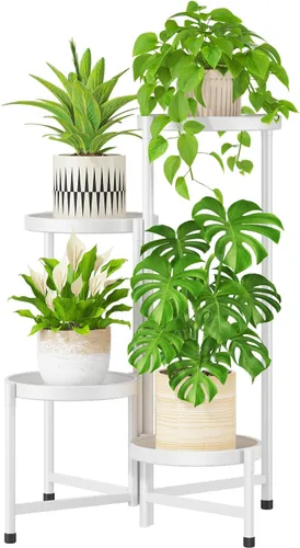 Miniatura 15 de iDavosic.ly Soporte grande para plantas de 6 niveles para interiores, 10 pulgadas de ancho de metal de esquina alta para múltiples plantas, estante