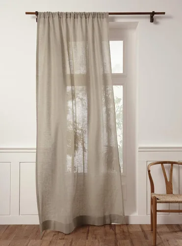 Miniatura 15 de Solino Home - Cortinas de lino de lino europeo de 108 pulgadas de largo, 100% lino puro verde álamo, 52 x 108 pulgadas de largo, cortinas de ventana
