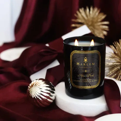 Miniatura 3 de HARLEM CANDLE CO. After Dark - Vela de soja perfumada de lujo, 11 onzas, tiempo de combustión de 80 horas, bergamota, azafrán, vainilla borbónica