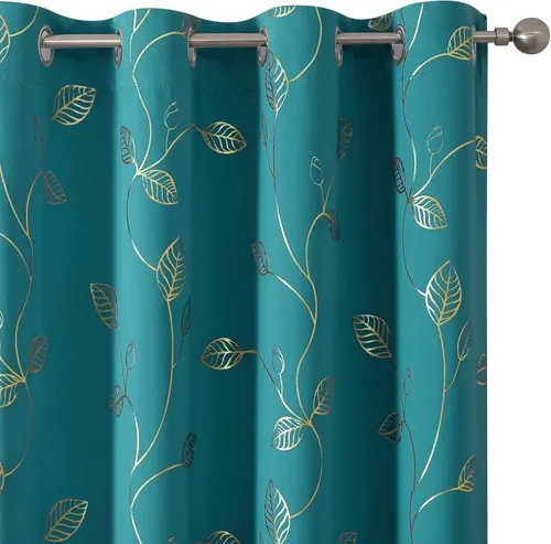 Miniatura 83 de BUHUA - Cortinas opacas blancas, cortinas plateadas, juego de 2 paneles de cortinas con ojales para dormitorio, elegante tratamiento de ventana