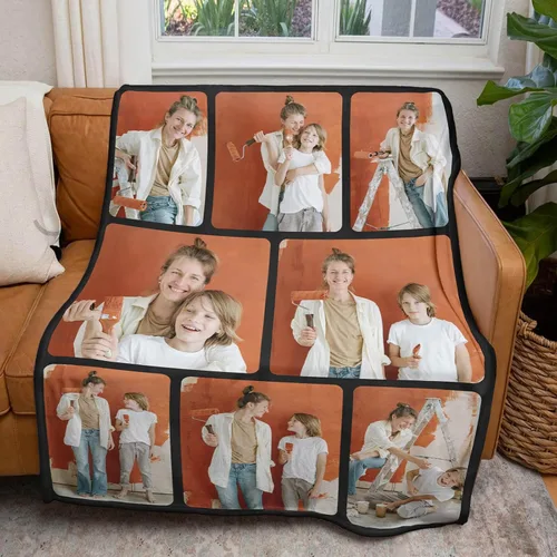 Miniatura 2 de inkArts Mantas personalizadas con fotos para la familia, manta de fotos personalizada, mantas personalizadas con fotos como regalos para Navidad, 8