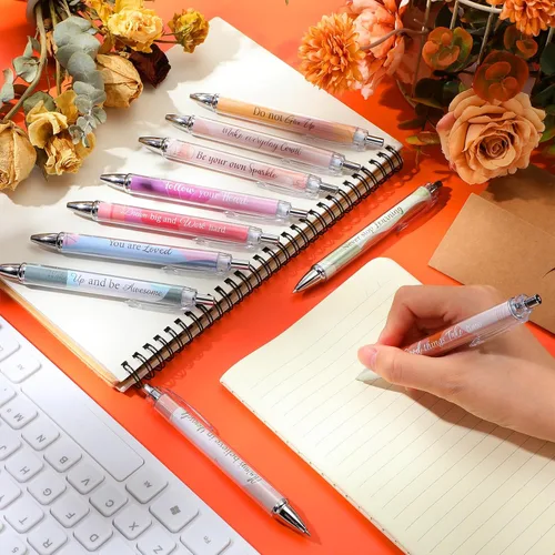 Miniatura 6 de Yeaqee 50 bolígrafos motivacionales a granel con diferentes citas inspiradoras para mujeres, regalos inspiradores, bolígrafos a granel