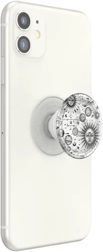 Miniatura 2 de PopSockets - Agarre para teléfono con soporte expandible, agarre adhesivo, sol cósmico Oro rosa