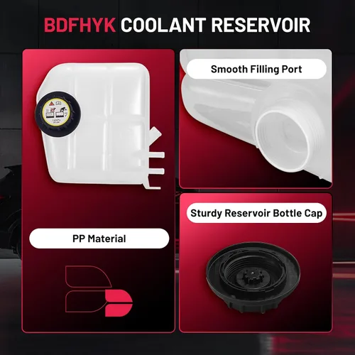 Miniatura 4 de BDFHYK Engine Coolant Expansion Reservoir Overflow Tank Compatible with Ford Compatible with Lincoln Compatible with Mercury