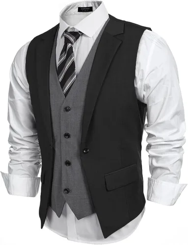 Miniatura 2 de Coofandy - Chaleco formal para hombre