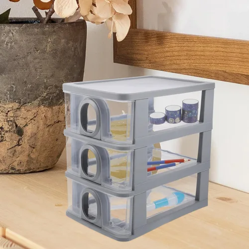 Miniatura 7 de Gabinete de almacenamiento de cajones, gabinete de almacenamiento de manualidades, cajas varias, estuche de almacenamiento de papelería, organizador