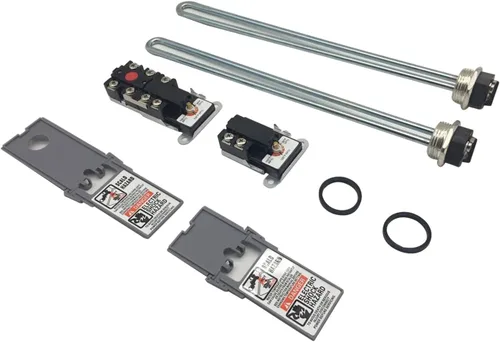 Kit de ajuste del calentador de agua eléctrico, incluye dos elementos de calentador de agua de 4500 W 240 V, termostato superior, termostato Ewh-02