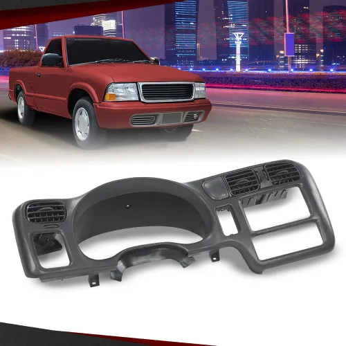 Miniatura 5 de CROSSDESIGN Bisel de Radio del Tablero de Instrumentos Cluster Beige Claro Doble DIN C8 Compatible con Chevy Blazer S10 GMC Jimmy Sonoma 1998-2004