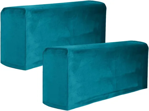 Miniatura 14 de BESPORTBLE 2 fundas de tela elástica para reposabrazos de sofá, fundas para reposabrazos de sillón, antimanchas, lavable, protector de muebles Beige