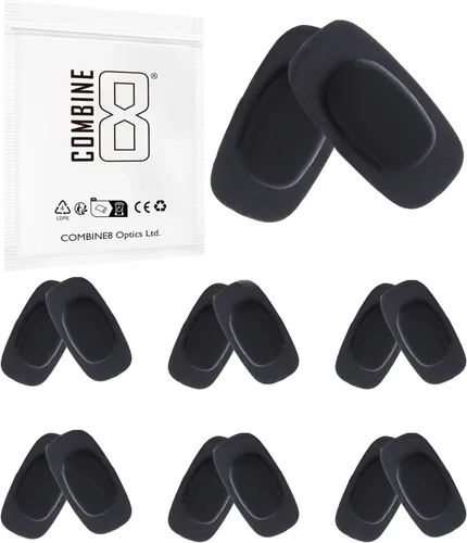 Miniatura 11 de 12 pares de almohadillas de nariz para gafas de silicona suave color negro para Costa South Point/Flagler/Ponce/Wader; para Oakley