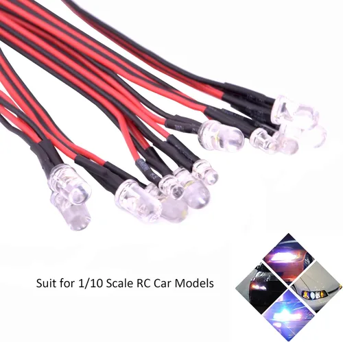 Miniatura 3 de 12 RC Car LED Kit de iluminación de freno de dirección simulación luz flash para modelos a escala 1/10 Yokomo Tamiya HSP HPI AXIAL RC4WD Traxxas