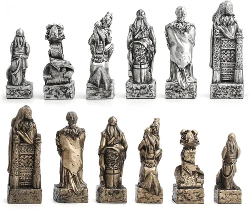 Miniatura 4 de Veronese Design Juego de ajedrez vikingo nórdico de 4 3/8" (solo pieza de ajedrez)
