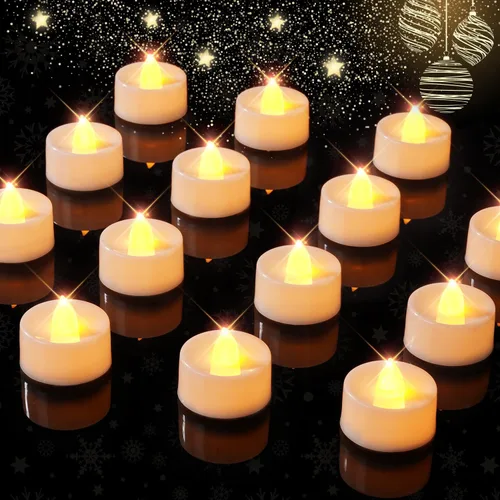 BEICHI Velas de té sin llama con temporizador, 6 horas encendidas y 18 horas apagadas en ciclo de 24 horas automáticamente, paquete de 12 velas de