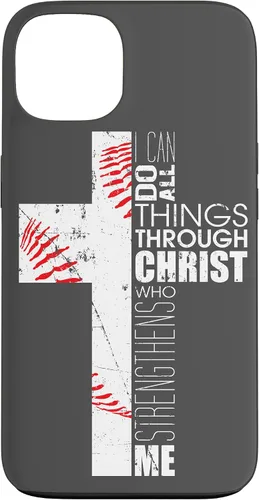 Miniatura 7 de Baseball Phone Case Christian Bible Verse Philippians 4:13 Case for iPhone 17
