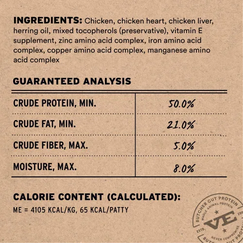 Miniatura 3 de Vital Essentials Alimento crudo liofilizado para perros, mini empanadas de pollo, 14 onzas