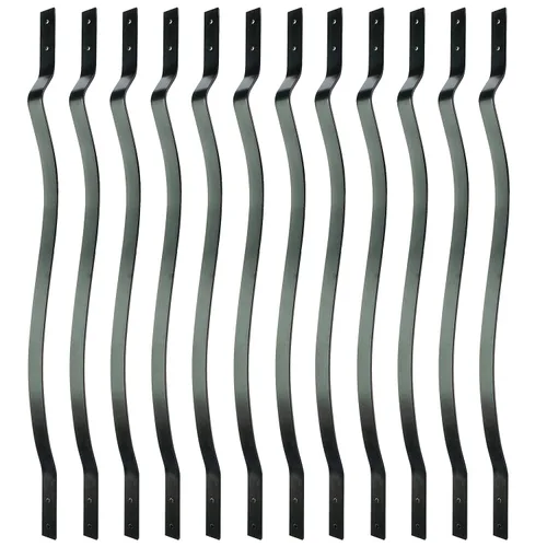 Myard - Balaustres de aluminio de 32-1/4 pulgadas para muebles de barandilla de cubierta con tornillos para cerca de barandilla de montaje frontal,