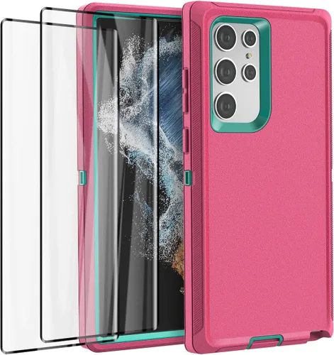 Miniatura 10 de AICase para Galaxy S22 Ultra con protector de pantalla, funda resistente a caídas con protección completa, cuerpo completo, robusta, a prueba