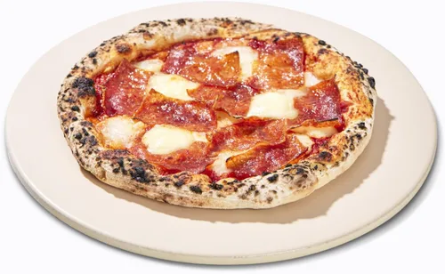 Miniatura 9 de K ROCKSHEAT Piedra para Pizza Redonda de 16 Pulgadas para Parrilla y Horno, Piedra de Hornear Grande de Cordierita para Pan, Piedra de Cocción