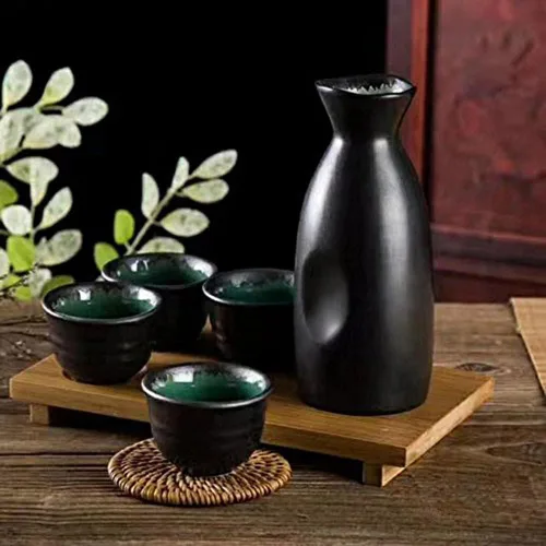 Miniatura 4 de Juego de 5 tazas de sake japonesas tradicionales japonesas de saki pintadas a mano, cerámica de porcelana, cerámica, vasos de sake, regalos
